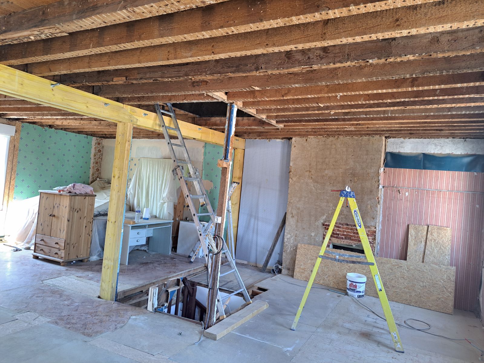 Travaux en cours rénovation maison PMR - VG2A Dieppe