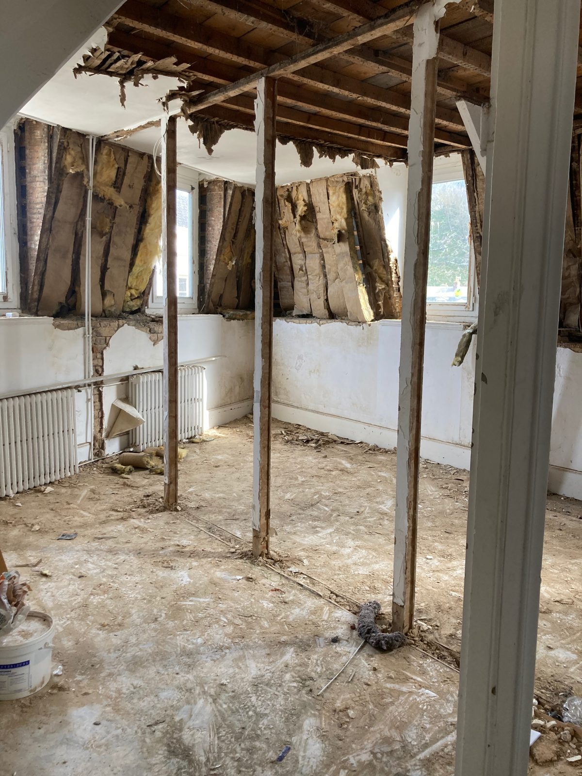 Rénovation en cours au Tréport — volume mis à nu (VG2A)