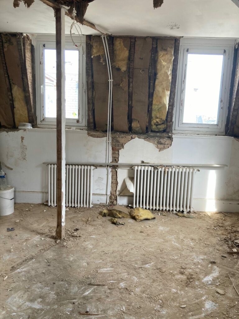 Plateau prêt à reconstruire — rénovation VG2A Le Tréport